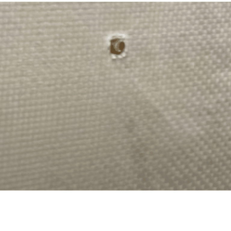 Product image of Level 3 Bullet Resistant Fiberglass Panels, showing attempted bullet entry point.