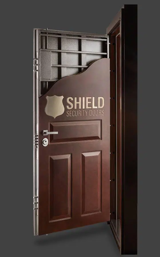 shield security door showing the internal steel core